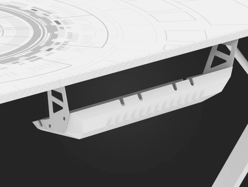 Компьютерный стол Zone 51 TRINE 160 RGB White