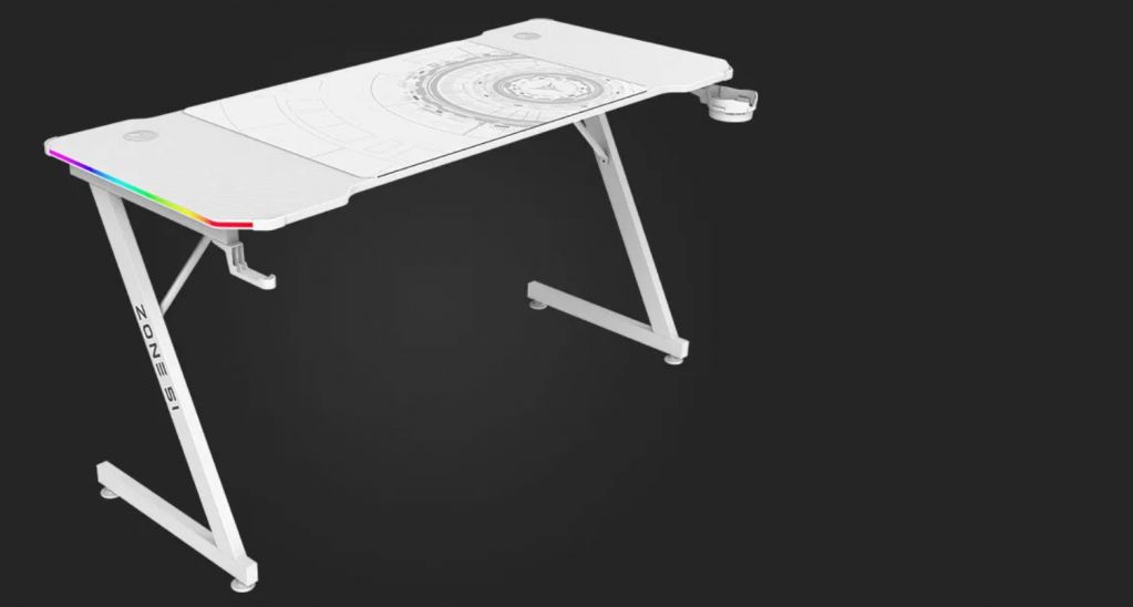 Компьютерный стол Zone 51 TRINE 160 RGB White